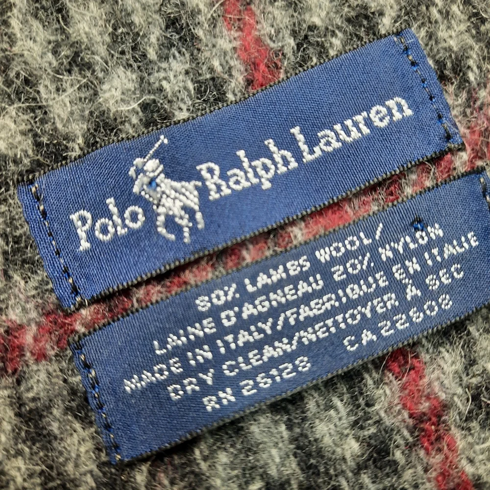 Polo Ralph Lauren Vintage Italian Lamb's Wool Scarf